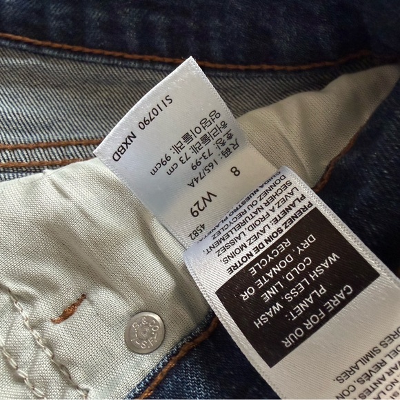 Levi's Dark Blue Jean Shorts - Picture 4 of 4